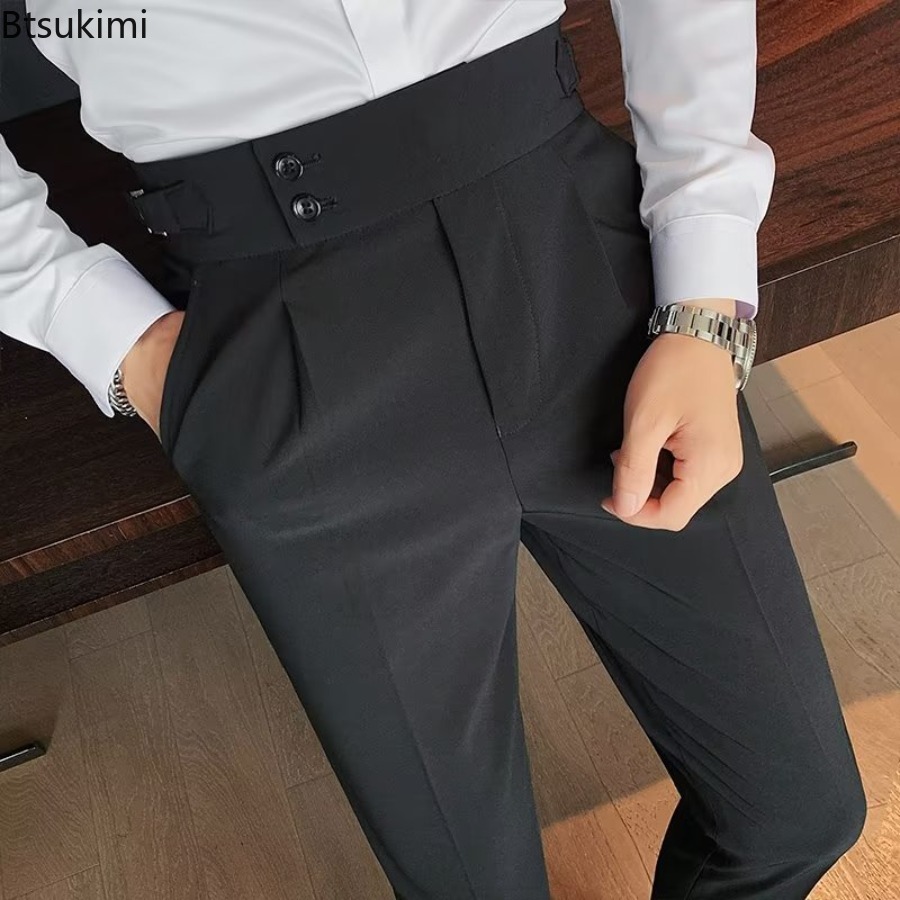 Celana Panjang Pria Warna Soli - Men'S Fashion Linen Pants ulasan dan harga