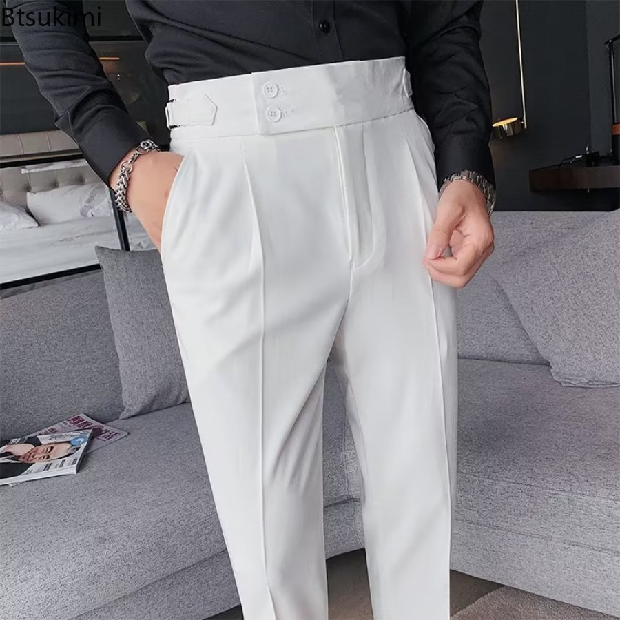 Celana Panjang Pria Warna Soli - Men'S Fashion Linen Pants ulasan dan harga