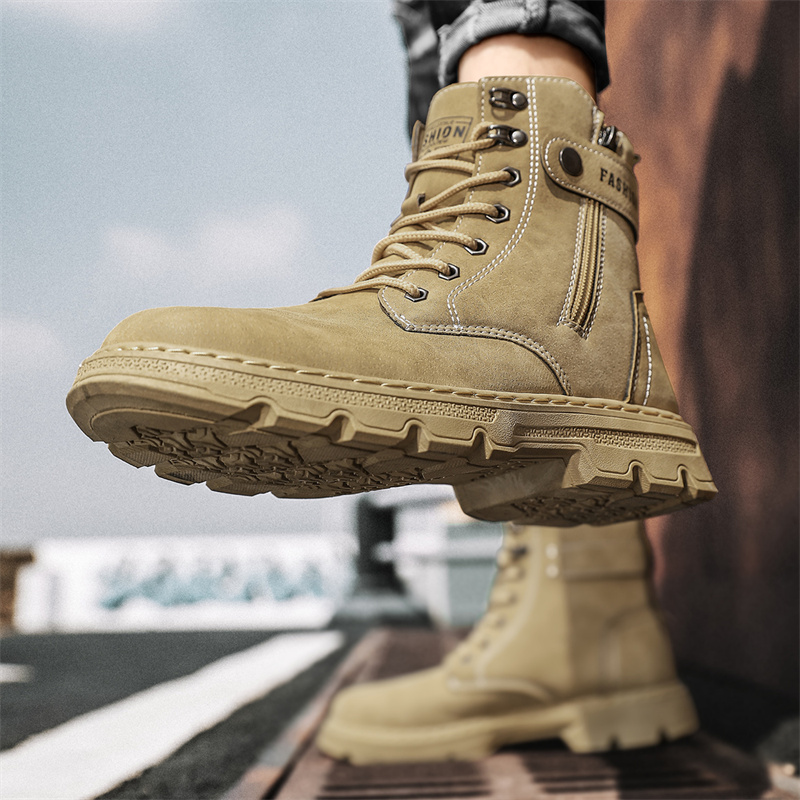 Sepatu Pria Fashion, Sepatu Bo - Mens Fashion Combat Boots ulasan dan harga