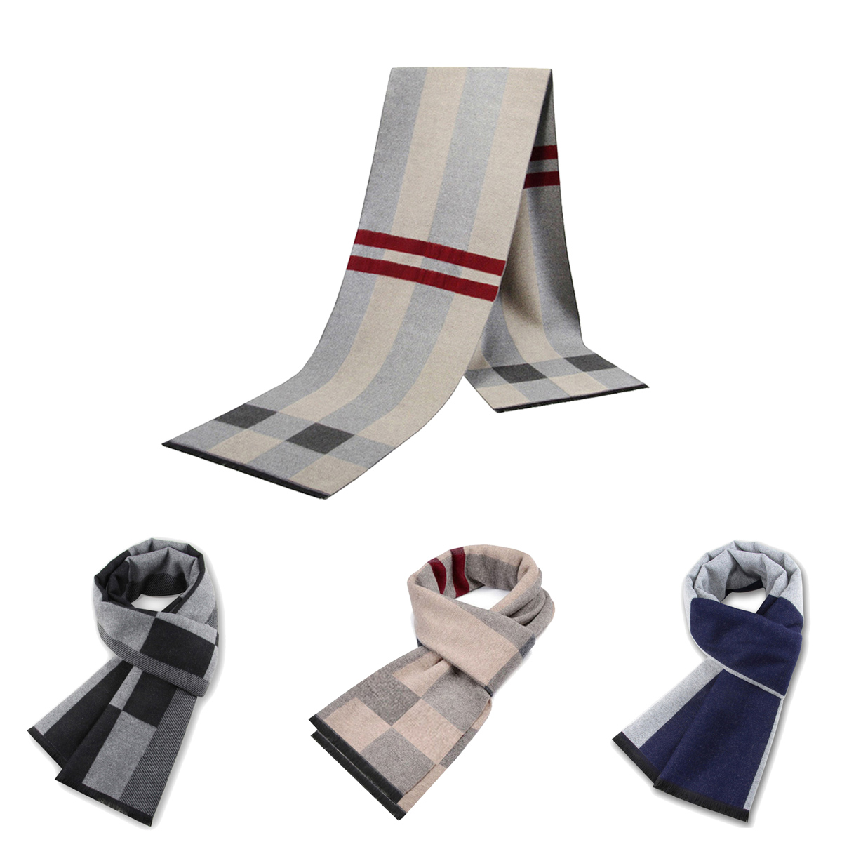Syal Pria untuk Pria Syal Kasm - Men Scarf Wool ulasan dan harga