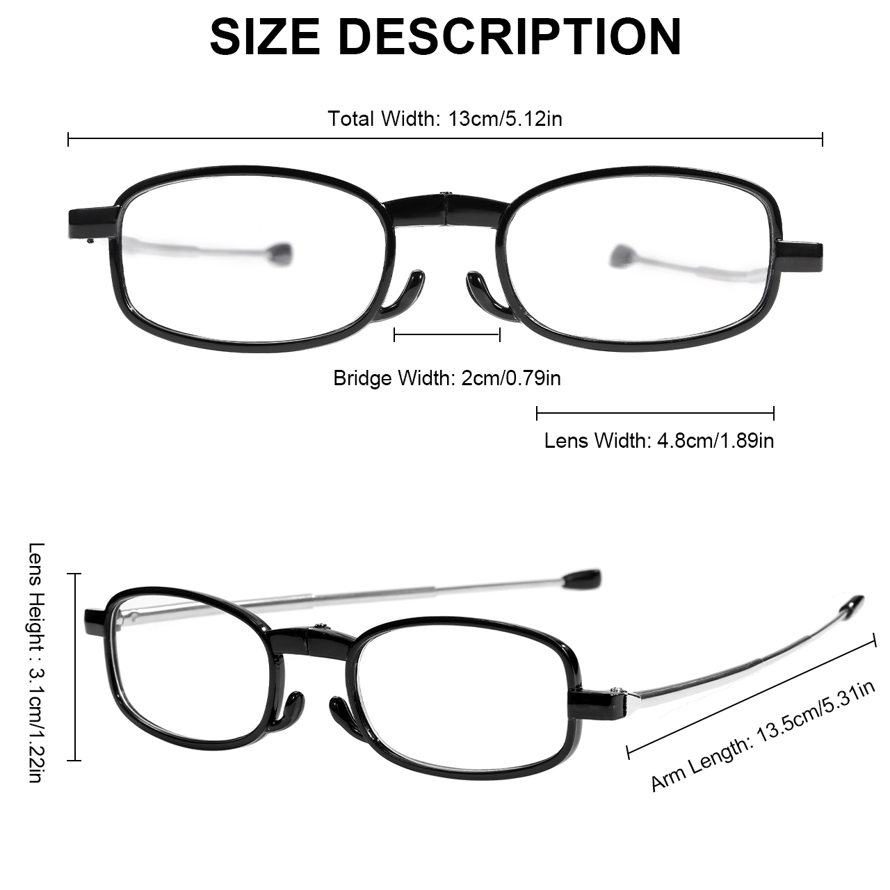 1 Buah Kacamata Baca Lipat Kac - Mens Fashion Reading Glasses ulasan dan harga
